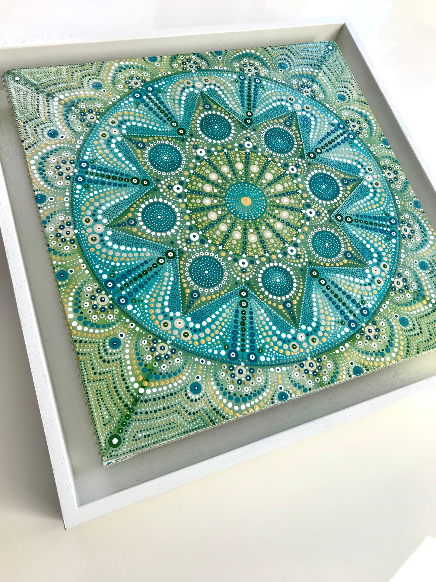 Green and Turquoise Mandala