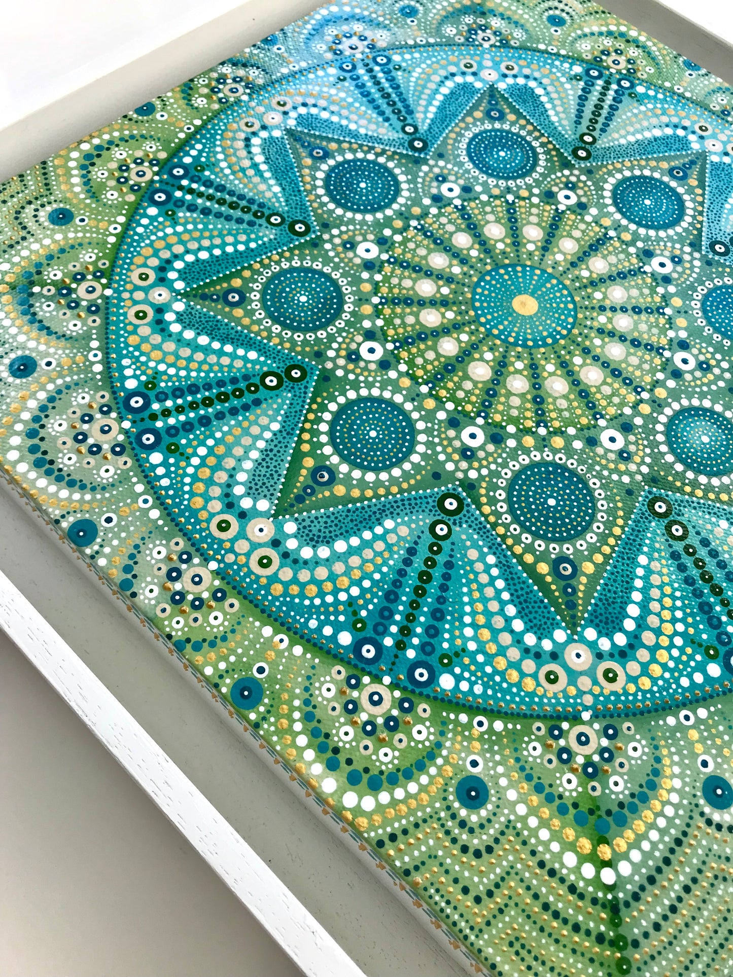 Green and Turquoise Mandala