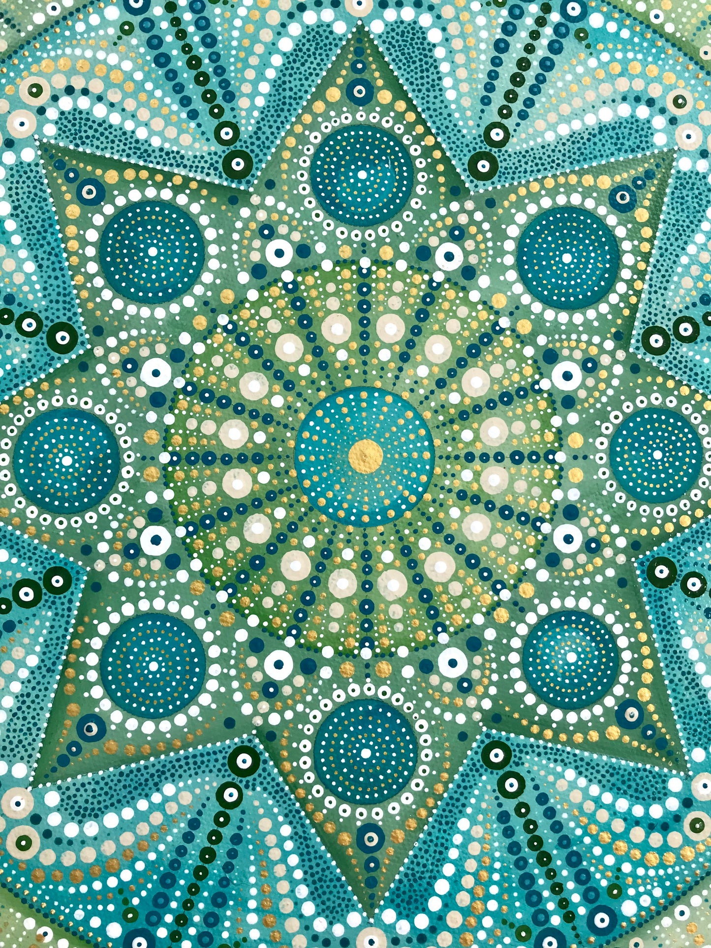 Green and Turquoise Mandala