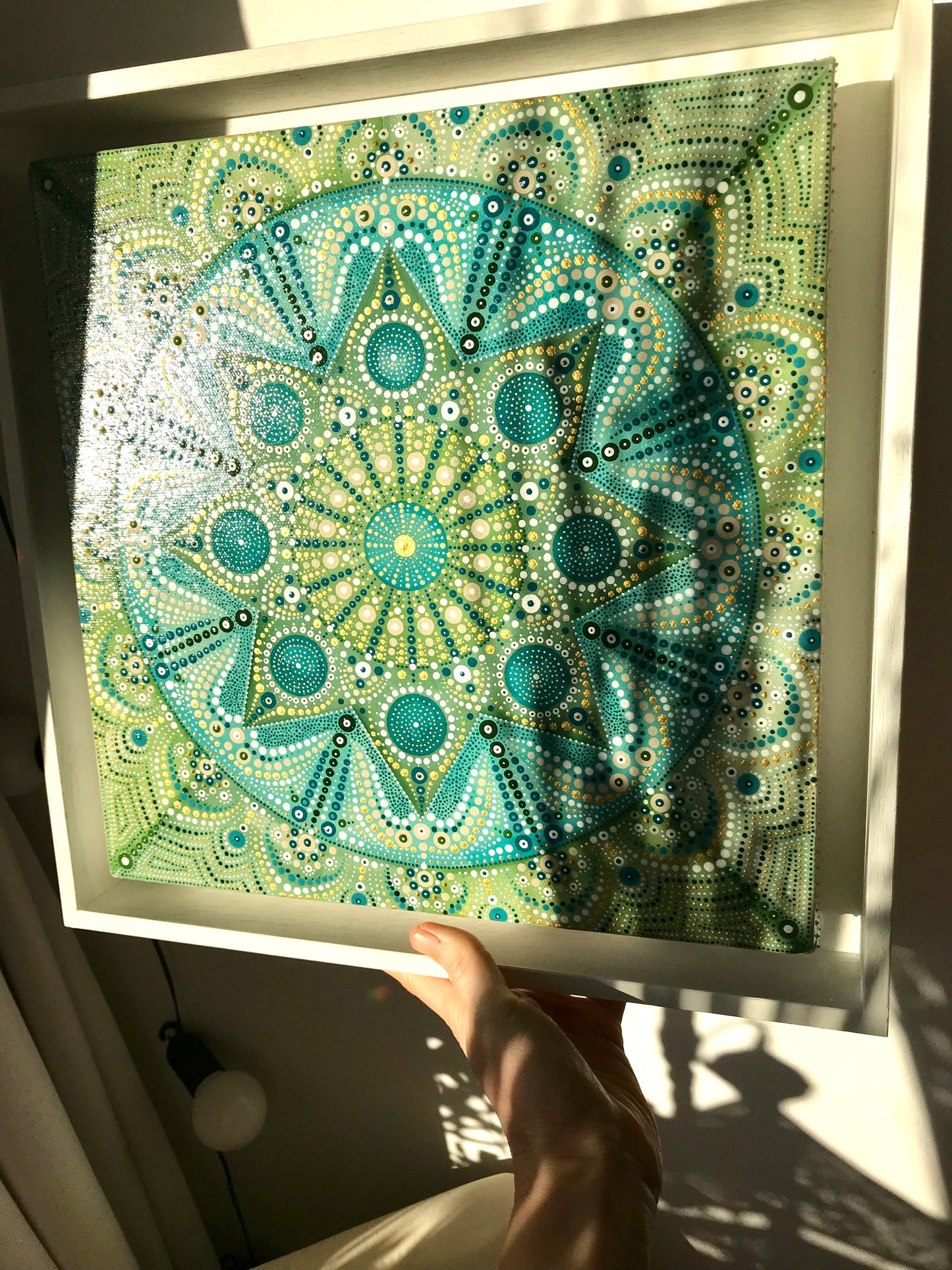 Green and Turquoise Mandala