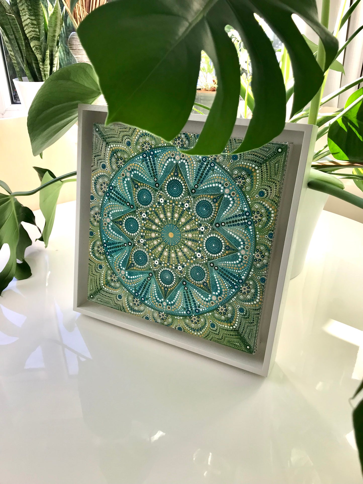 Green and Turquoise Mandala