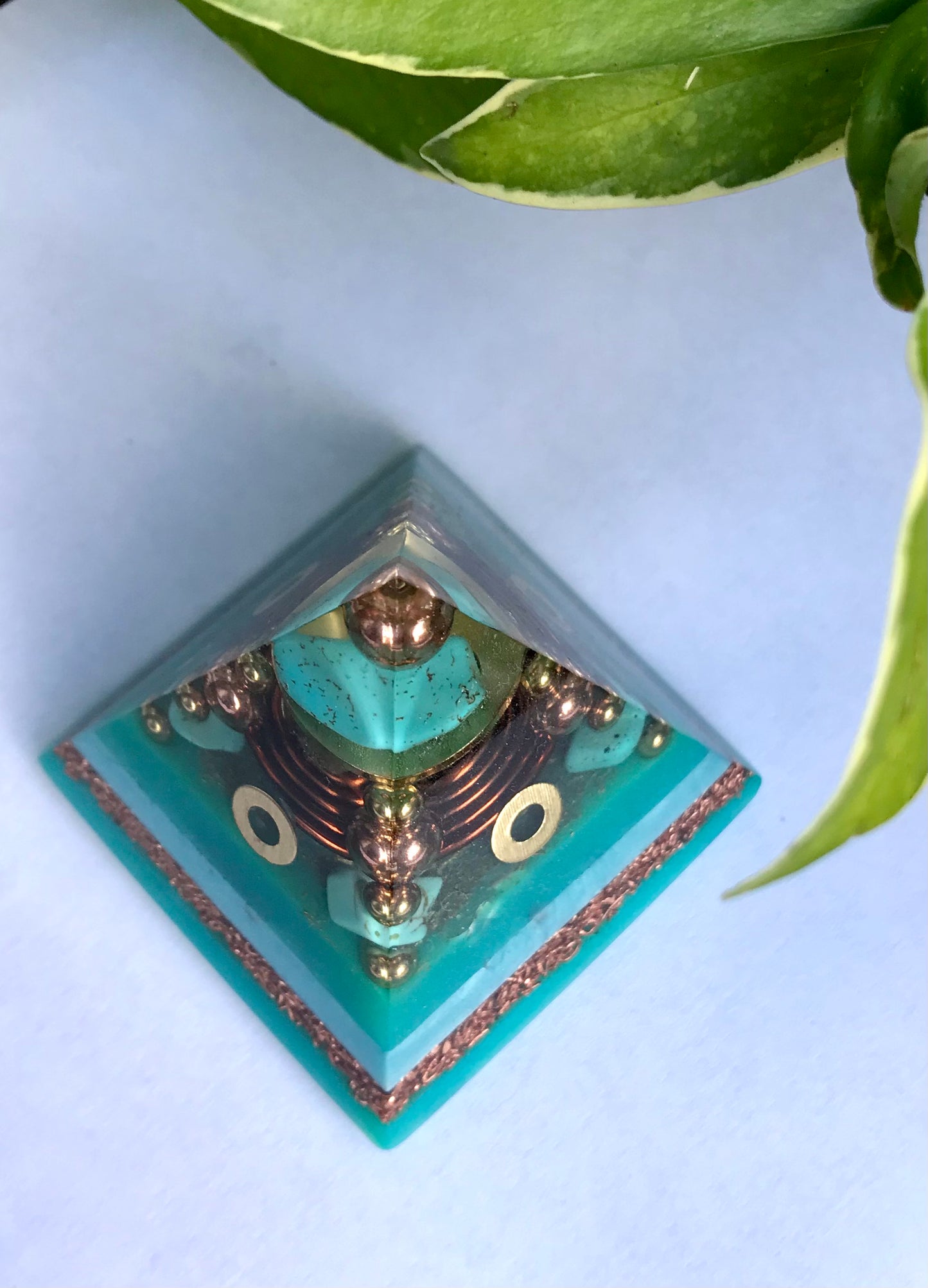 Small glow in the dark Orgone Pyramid