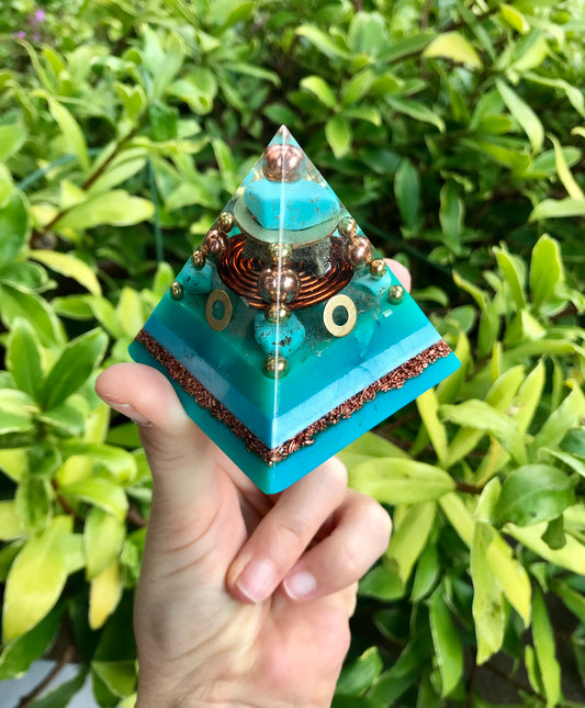 Small glow in the dark Orgone Pyramid